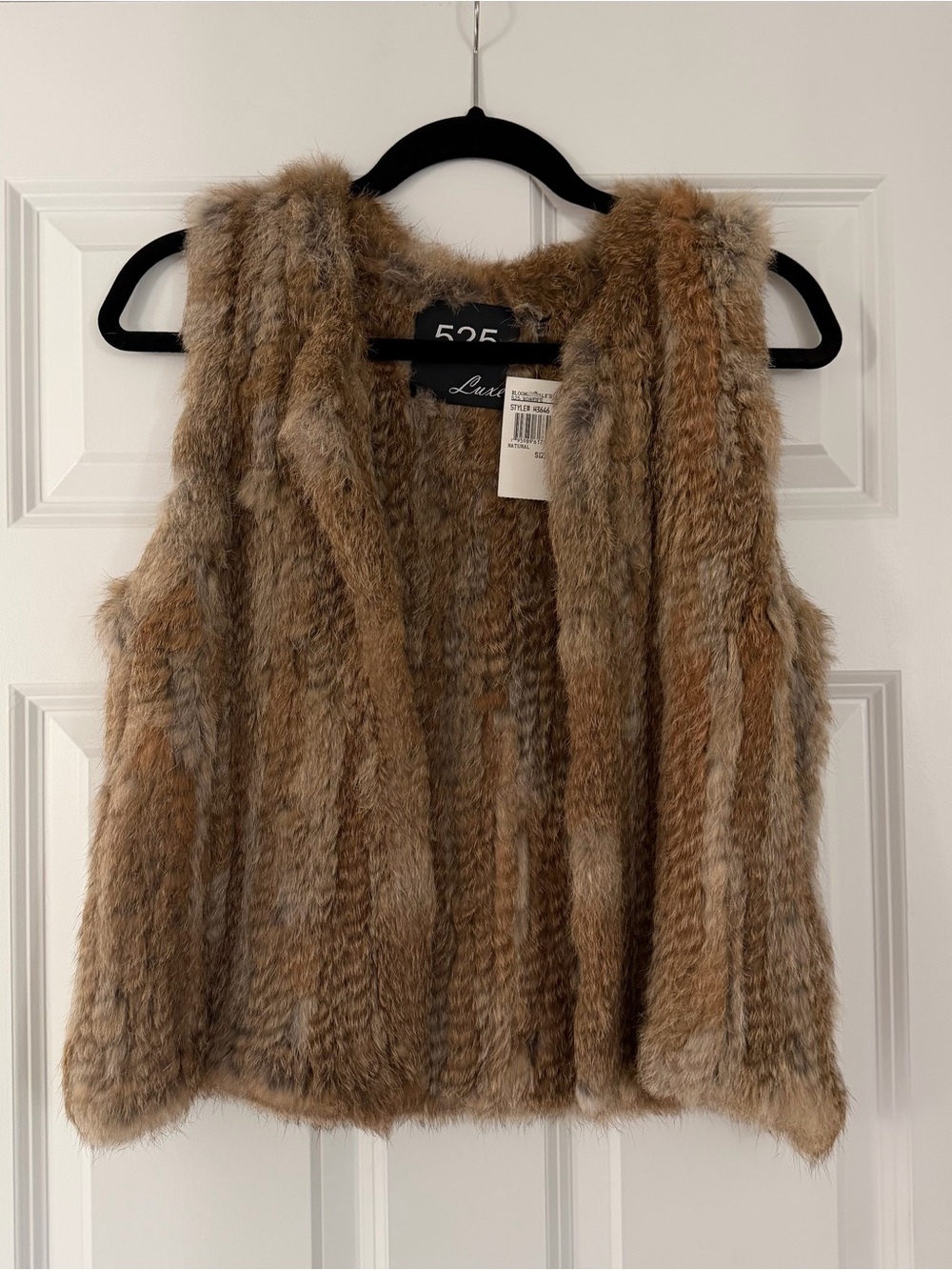 NWT Fur Vest - Light Brown